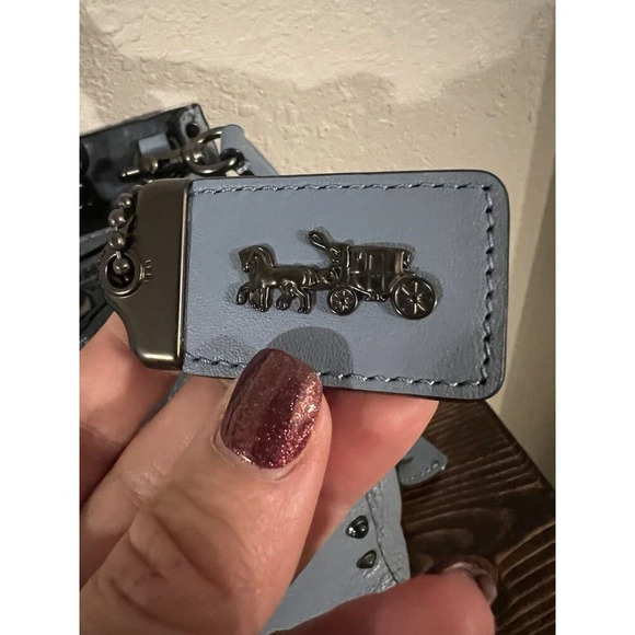 Coach Blue and Black Crossbody Rogue - Picture 4 of 16